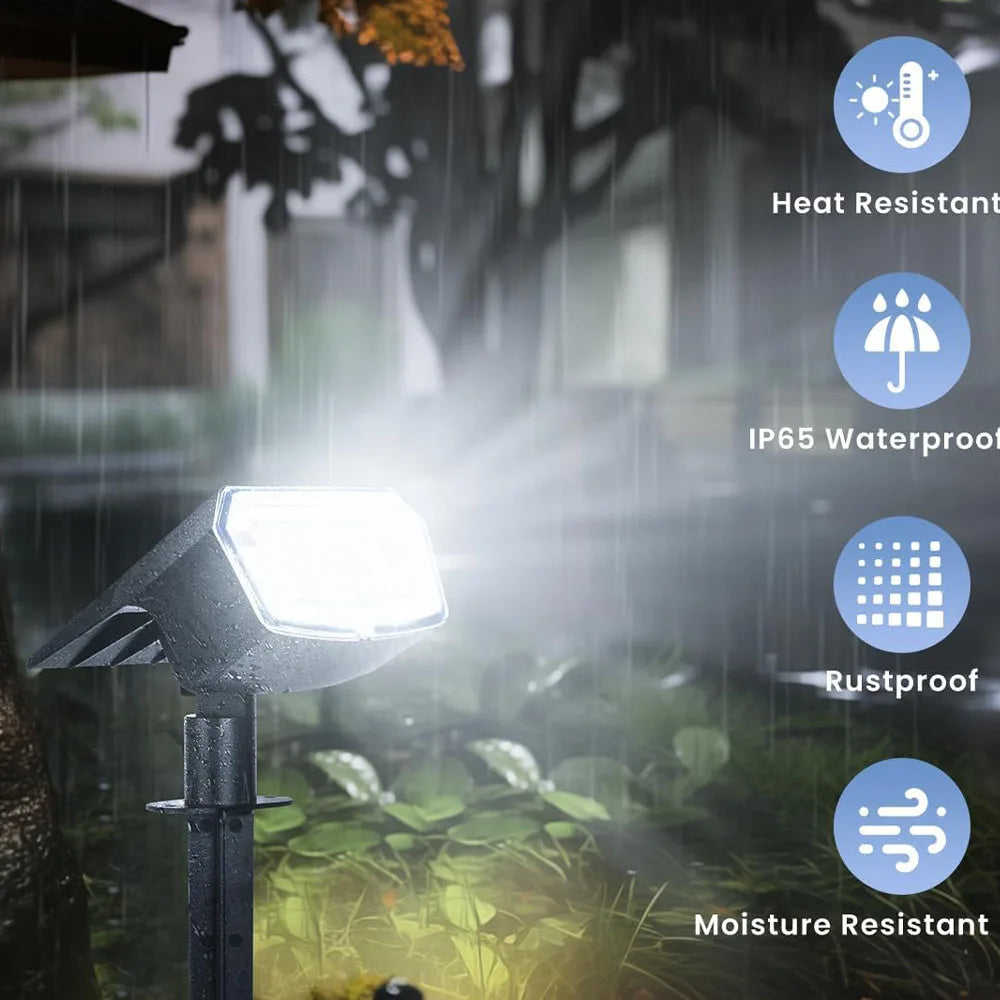 LAMPARA LED SOLAR PARA JARDIN