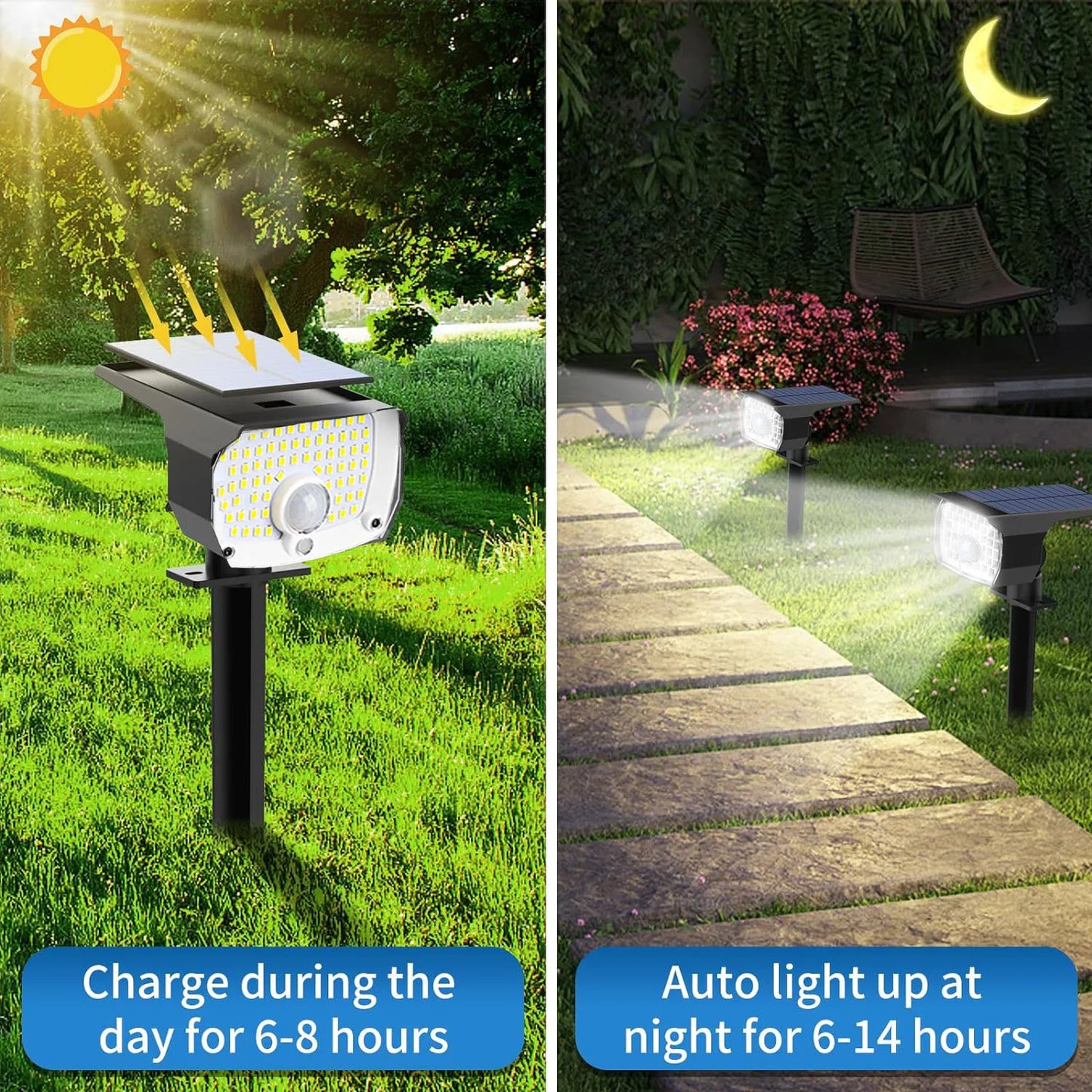 LAMPARA LED SOLAR PARA JARDIN