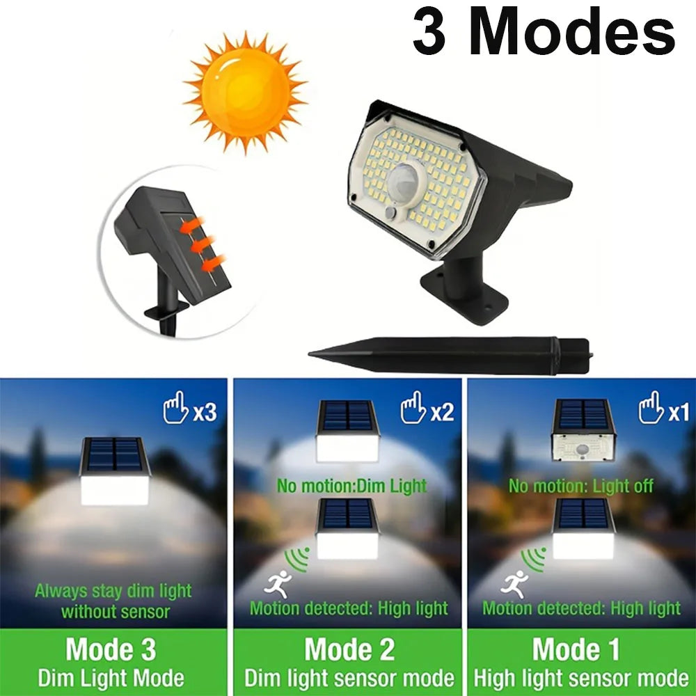 LAMPARA LED SOLAR PARA JARDIN